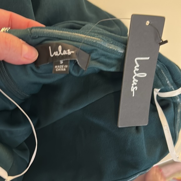 Lulus Marvelous Entrance Emerald Green Pleated Strapless Maxi Dress Size Small - Picture 11 of 12